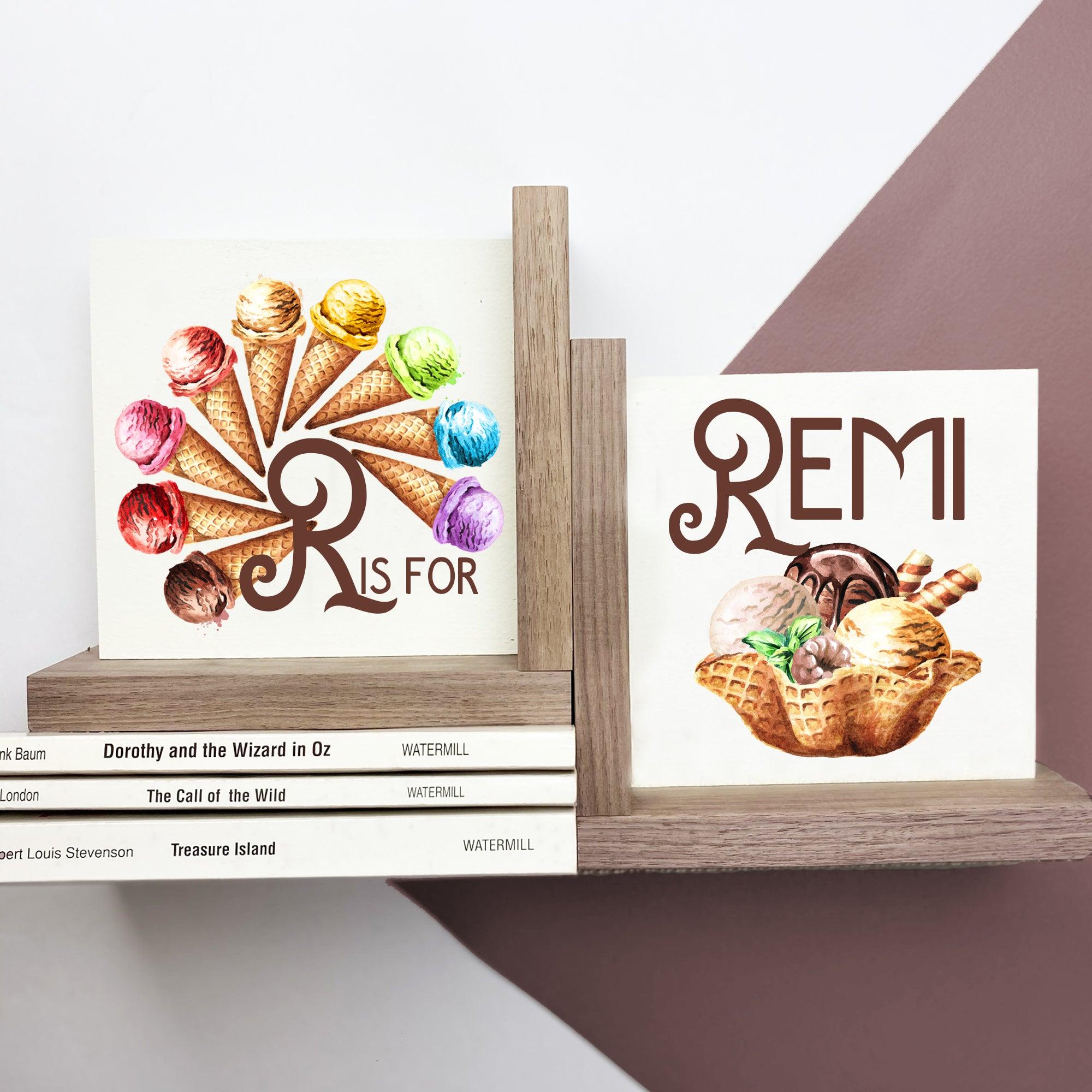 Ice Cream Bookend Set - Birchmark Designs