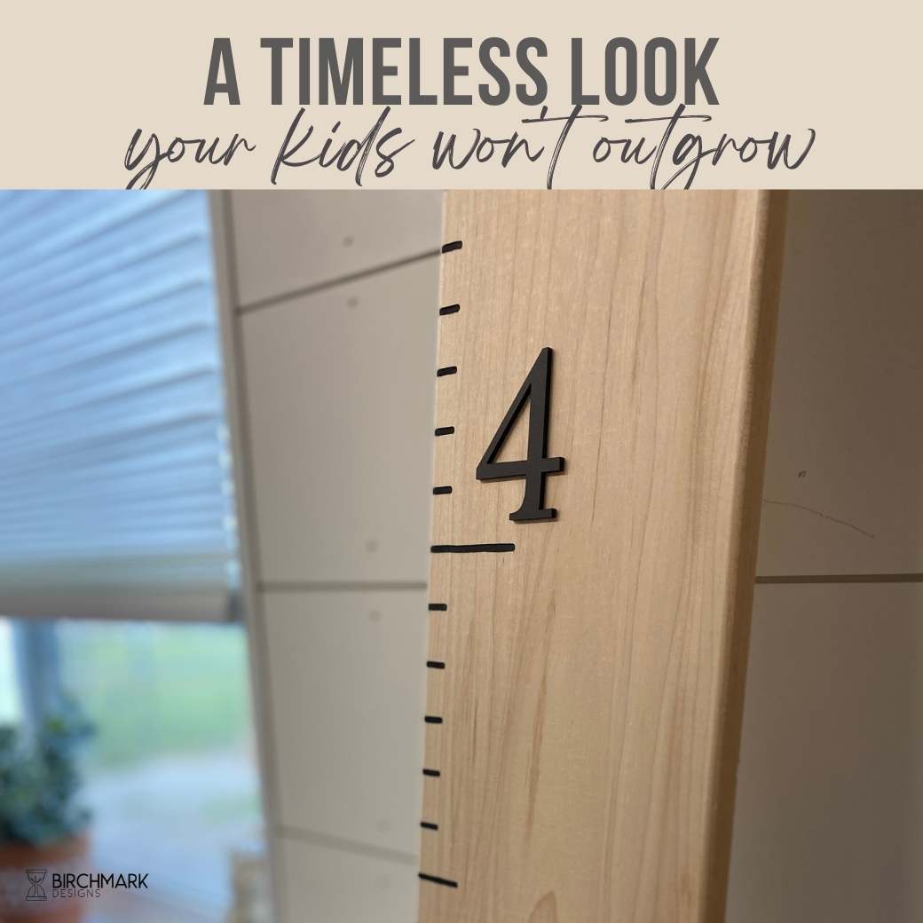 Maple Growth Chart Ruler Timeless Design by Birchmark Designs