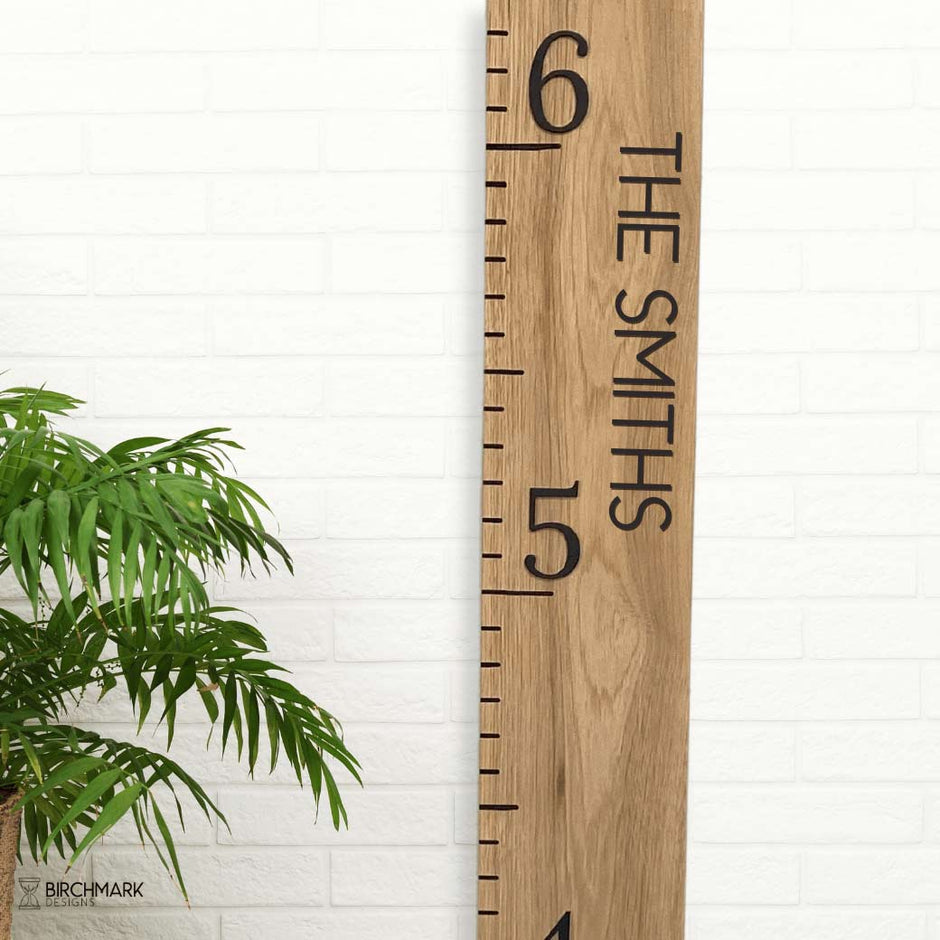 Personalized Wood Growth Chart Rulers Birchmark Designs