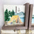Mountain nursery bookend set with camping and lake scenes