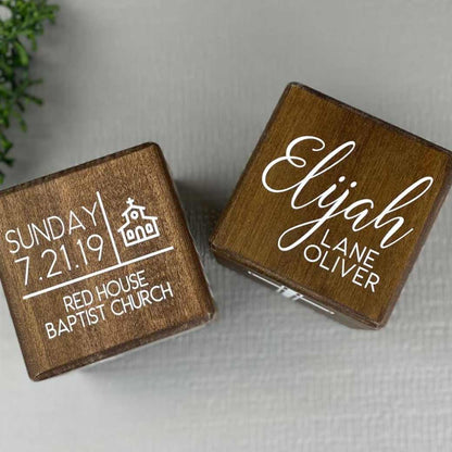 Personalized Baptism Keepsake Gift by Birchmark Designs