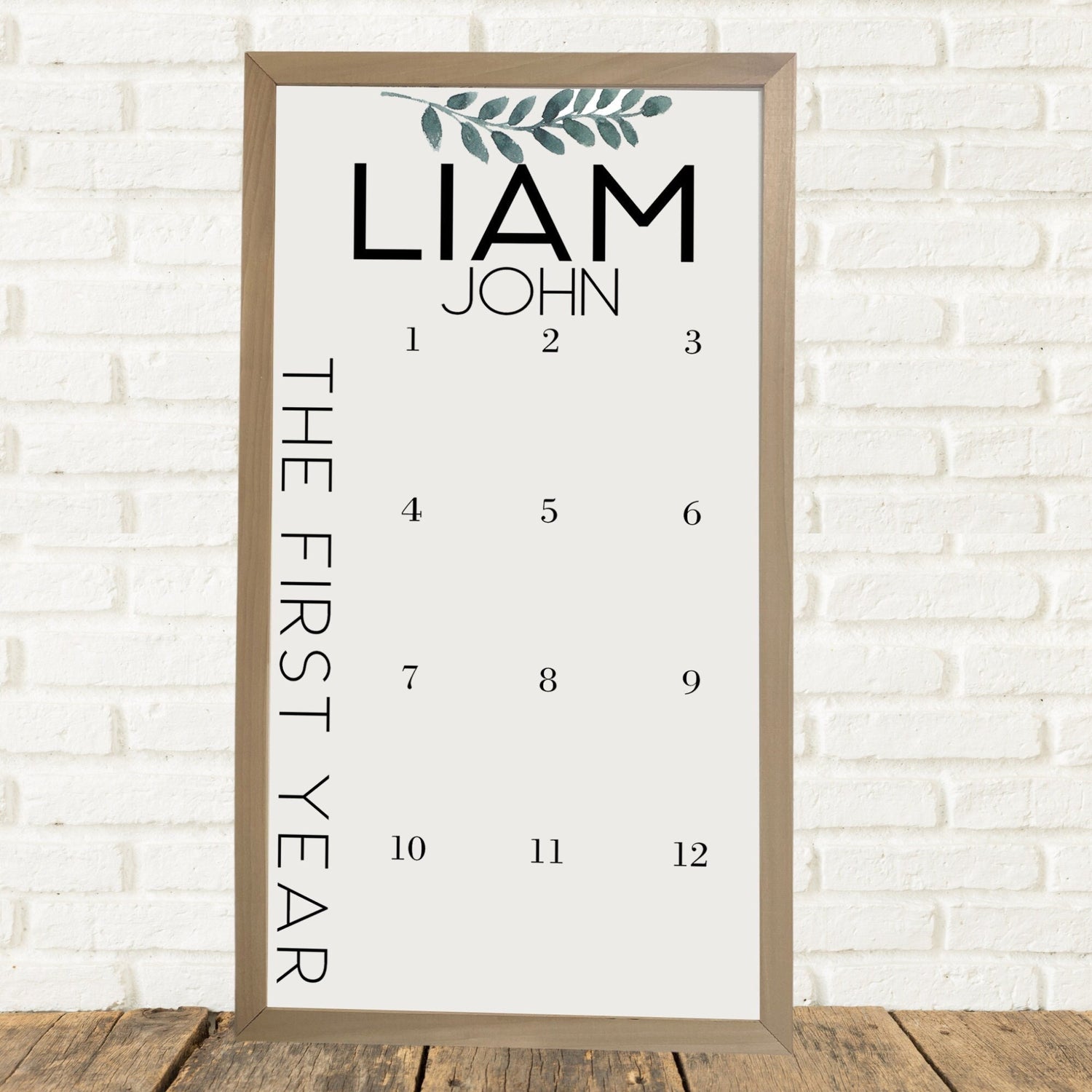 Liam Milestone Photo Display Board